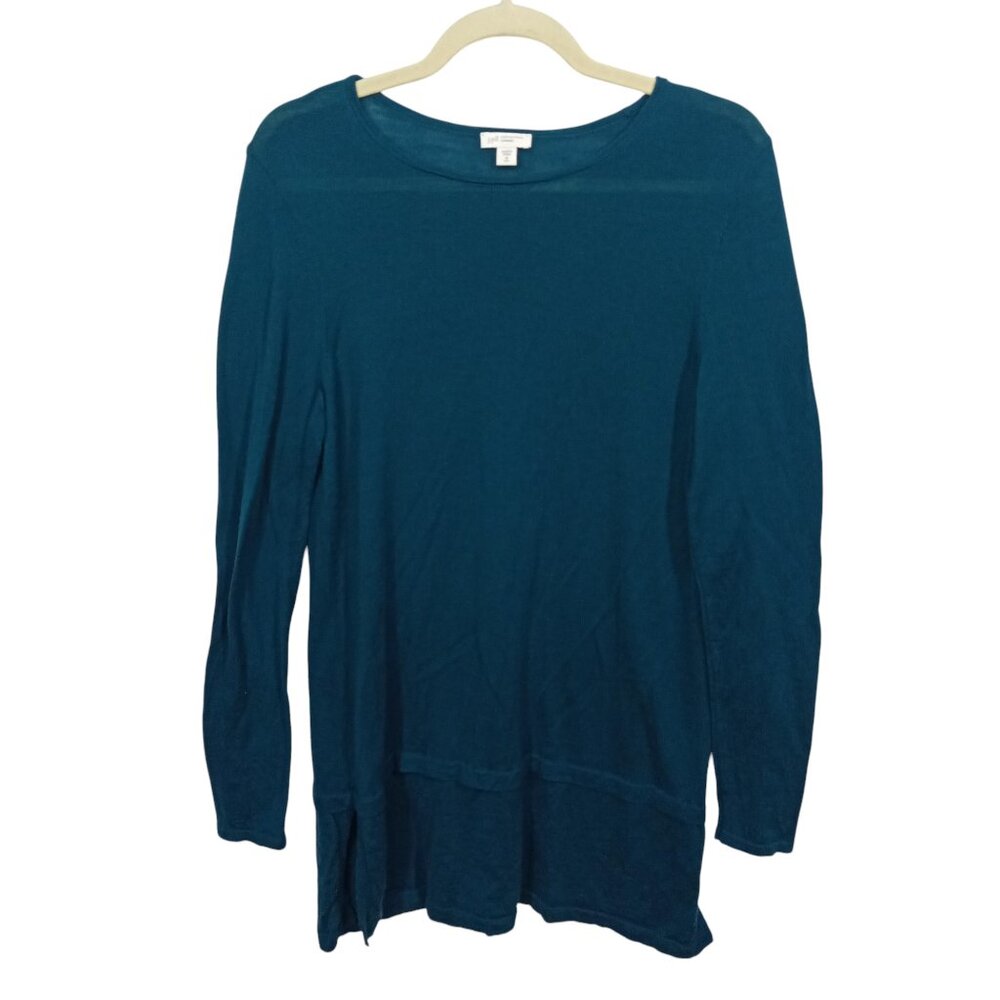J Jill Sweater Womens Medium Tall Tunic Pullover Capsule Casual Washable Wool